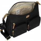 Umhängetasche X-BAG & X-Travel, Farbe: schwarz, grau, blau/petrol, braun, grün/oliv, rot/weinrot, orange, Marke: Brics, Abmessungen in cm: 34x24x8, Bild 6 von 7