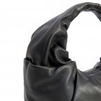 Beuteltasche Soft Volume Greta Silky Leather Black, Farbe: schwarz, Marke: Les Visionnaires, EAN: 4260711670138, Abmessungen in cm: 51x48x20, Bild 7 von 7
