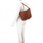 Beuteltasche New-Lines Helene NL.11153 Charming Cognac, Farbe: cognac, Marke: Harbour 2nd, EAN: 4046478058453, Abmessungen in cm: 41x30x4.5, Bild 4 von 7