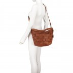 Beuteltasche New-Lines Helene NL.11153 Charming Cognac, Farbe: cognac, Marke: Harbour 2nd, EAN: 4046478058453, Abmessungen in cm: 41x30x4.5, Bild 6 von 7