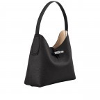 Beuteltasche Roseau Shopper M Black, Farbe: schwarz, Marke: Longchamp, EAN: 3597922147649, Abmessungen in cm: 27x25x11, Bild 2 von 5