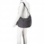 Beuteltasche MD20 QMT27 mit Dehnfalte Steel, Farbe: grau, Marke: Mandarina Duck, EAN: 8032803782687, Abmessungen in cm: 36x27x10, Bild 4 von 6