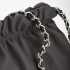Beuteltasche Soft Volume Louanne Silky Leather, Farbe: schwarz, grün/oliv, rosa/pink, weiß, Marke: Les Visionnaires, Abmessungen in cm: 36x37x7, Bild 4 von 4