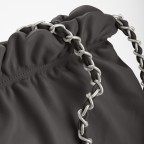 Beuteltasche Soft Volume Louanne Silky Leather Black, Farbe: schwarz, Marke: Les Visionnaires, EAN: 4262371043840, Abmessungen in cm: 36x37x7, Bild 4 von 4