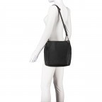Beuteltasche Schwarz, Farbe: schwarz, Marke: Hausfelder Manufaktur, EAN: 4065646011007, Abmessungen in cm: 26.5x27x12.5, Bild 5 von 7
