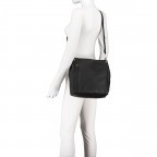 Beuteltasche Schwarz, Farbe: schwarz, Marke: Hausfelder Manufaktur, EAN: 4065646011007, Abmessungen in cm: 26.5x27x12.5, Bild 6 von 7