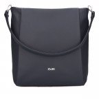 Beuteltasche Yuna YU120, Farbe: schwarz, grau, blau/petrol, cognac, Marke: Zwei, Abmessungen in cm: 30x31x12, Bild 7 von 8