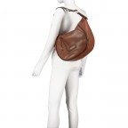 Beuteltasche Domitilla Hobo Ceruleo, Farbe: blau/petrol, Marke: The Bridge, EAN: 8033748535963, Abmessungen in cm: 41x31x9.5, Bild 5 von 6