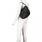 Beuteltasche Dalia Clara Big Black Nickel, Farbe: schwarz, Marke: Abro, EAN: 4067278263311, Abmessungen in cm: 26x21x8, Bild 5 von 8