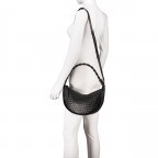 Beuteltasche Piuma Moon Beige, Farbe: beige, Marke: Abro, EAN: 4067278274225, Abmessungen in cm: 33x20x7, Bild 6 von 8