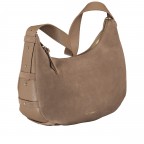 Beuteltasche Lifetime Sister Suede M, Farbe: braun, cognac, taupe/khaki, rot/weinrot, Marke: Hey Marly, Abmessungen in cm: 35.5x27x11.2, Bild 2 von 9