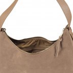 Beuteltasche Lifetime Sister Suede M, Farbe: braun, cognac, taupe/khaki, rot/weinrot, Marke: Hey Marly, Abmessungen in cm: 35.5x27x11.2, Bild 7 von 9