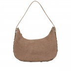 Beuteltasche Lifetime Sister Suede M, Farbe: braun, cognac, taupe/khaki, rot/weinrot, Marke: Hey Marly, Abmessungen in cm: 35.5x27x11.2, Bild 9 von 9