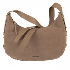 Beuteltasche Lifetime Sister Suede M, Farbe: braun, cognac, taupe/khaki, rot/weinrot, Marke: Hey Marly, Abmessungen in cm: 35.5x27x11.2, Bild 1 von 9
