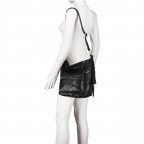 Beuteltasche Carly 14413, Farbe: schwarz, metallic, Marke: Suri Frey, Abmessungen in cm: 34.5x29.5x12, Bild 5 von 8
