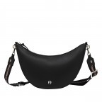 Beuteltasche Zita M, Farbe: schwarz, blau/petrol, cognac, rosa/pink, Marke: AIGNER, Abmessungen in cm: 35x23x7.5, Bild 1 von 5
