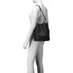 Beuteltasche, Farbe: schwarz, braun, rot/weinrot, beige, Marke: Hausfelder Manufaktur, Abmessungen in cm: 23.5x27x16, Bild 4 von 7