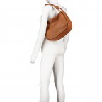 Beuteltasche mit Goldfittings, Marke: Hausfelder Manufaktur, Abmessungen in cm: 32.5x24.5x10.2, Bild 5 von 8