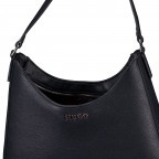 Beuteltasche Chris Hobo Big, Farbe: schwarz, beige, Marke: HUGO, Abmessungen in cm: 31x28.5x6.5, Bild 5 von 5