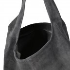 Beuteltasche Velours, Farbe: grau, blau/petrol, braun, taupe/khaki, grün/oliv, beige, Marke: Hausfelder Manufaktur, Abmessungen in cm: 32.5x32x17, Bild 5 von 5