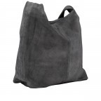 Beuteltasche Velours, Farbe: grau, blau/petrol, braun, taupe/khaki, grün/oliv, beige, Marke: Hausfelder Manufaktur, Abmessungen in cm: 32.5x32x17, Bild 2 von 5