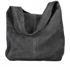 Beuteltasche Velours, Farbe: grau, blau/petrol, braun, taupe/khaki, grün/oliv, beige, Marke: Hausfelder Manufaktur, Abmessungen in cm: 32.5x32x17, Bild 3 von 5