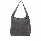 Beuteltasche Velours, Farbe: grau, blau/petrol, braun, taupe/khaki, grün/oliv, rot/weinrot, beige, Marke: Hausfelder Manufaktur, Abmessungen in cm: 32.5x32x17, Bild 1 von 5