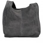 Beuteltasche Velours, Farbe: grau, blau/petrol, braun, taupe/khaki, grün/oliv, beige, Marke: Hausfelder Manufaktur, Abmessungen in cm: 32.5x32x17, Bild 1 von 5
