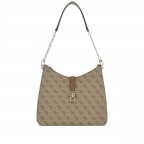 Beuteltasche Zamira 4G-Logo, Farbe: anthrazit, cognac, Marke: Guess, Abmessungen in cm: 30x26x8, Bild 1 von 5