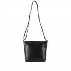 Beuteltasche Lugano 478, Farbe: schwarz, blau/petrol, Marke: Flanigan, Abmessungen in cm: 24.5x25.5x14, Bild 6 von 6
