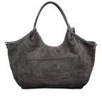 Beuteltasche Velours, Farbe: grau, beige, Marke: Hausfelder Manufaktur, Abmessungen in cm: 29x33x12, Bild 3 von 6