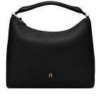 Beuteltasche Zita M, Farbe: schwarz, blau/petrol, beige, Marke: AIGNER, Abmessungen in cm: 37x29x16, Bild 1 von 7