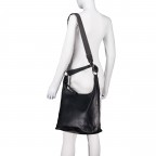 Beuteltasche Just-Pure Kiana JP-13431, Farbe: anthrazit, blau/petrol, Marke: Harbour 2nd, Abmessungen in cm: 33x37x13, Bild 5 von 7