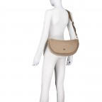 Beuteltasche Willow Hobo, Farbe: cognac, taupe/khaki, Marke: Abro, Abmessungen in cm: 34.5x18x9.5, Bild 8 von 9