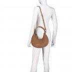 Beuteltasche Shelby, Farbe: schwarz, cognac, Marke: Valentino Bags, Abmessungen in cm: 30x22x8, Bild 7 von 9