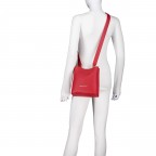 Beuteltasche Brixton, Farbe: schwarz, cognac, Marke: Valentino Bags, Abmessungen in cm: 20.5x22x10, Bild 4 von 6