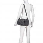Beuteltasche Velours Utility Bag, Farbe: grau, braun, taupe/khaki, grün/oliv, Marke: Hausfelder Manufaktur, Abmessungen in cm: 36x19x15, Bild 6 von 7