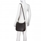 Beuteltasche, Farbe: braun, taupe/khaki, Marke: Hausfelder Manufaktur, Abmessungen in cm: 29.3x26.5x9, Bild 5 von 7