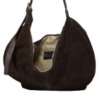 Beuteltasche Velours Taupe, Farbe: taupe/khaki, Marke: Hausfelder Manufaktur, EAN: 4065646028579, Abmessungen in cm: 43x34x4.5, Bild 6 von 6