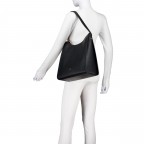 Beuteltasche Ivy L, Farbe: schwarz, blau/petrol, grün/oliv, Marke: AIGNER, Abmessungen in cm: 32x33x14, Bild 3 von 4