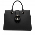 Handtasche Kira Black, Farbe: schwarz, Marke: AIGNER, EAN: 4055539226120, Abmessungen in cm: 32x25x15, Bild 1 von 5