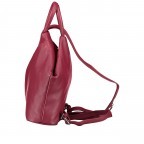 Rucksack Alba 827, Farbe: schwarz, blau/petrol, rot/weinrot, Marke: Flanigan, Abmessungen in cm: 25.5x30x11, Bild 3 von 12