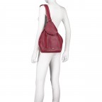 Rucksack Alba 826 Rot, Farbe: rot/weinrot, Marke: Flanigan, EAN: 4035486089955, Abmessungen in cm: 22x35x9, Bild 9 von 10
