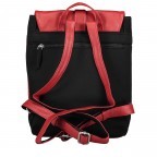 Rucksack Rot, Farbe: rot/weinrot, Marke: Hausfelder Manufaktur, EAN: 4251672787393, Abmessungen in cm: 22x32x10, Bild 4 von 6