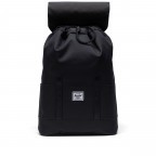 Rucksack Retreat Small Rubber Straps Volumen 14.5 Liter Black Black, Farbe: schwarz, Marke: Herschel, EAN: 0828432529018, Abmessungen in cm: 27.94x41.91x13.97, Bild 2 von 6