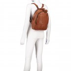 Rucksack New-Lines Madra NL.11449 Charming Cognac, Farbe: cognac, Marke: Harbour 2nd, EAN: 4046478060043, Abmessungen in cm: 26x35x12, Bild 6 von 7