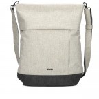 Rucksack / Umhängetasche Benno BE120 mit Laptopfach 13 Zoll Stone, Farbe: grau, Marke: Zwei, EAN: 4250257929586, Abmessungen in cm: 32x37x13, Bild 6 von 6