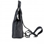 Rucksack Dunkelblau, Farbe: blau/petrol, Marke: Hausfelder Manufaktur, EAN: 4065646023895, Abmessungen in cm: 20x35x11, Bild 3 von 7