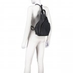 Rucksack Dunkelblau, Farbe: blau/petrol, Marke: Hausfelder Manufaktur, EAN: 4065646023895, Abmessungen in cm: 20x35x11, Bild 6 von 7