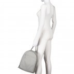 Rucksack Nappa, Farbe: schwarz, grau, Marke: Hausfelder Manufaktur, Abmessungen in cm: 26.5x35x10, Bild 4 von 6